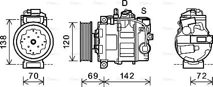 Ava Quality Cooling VNK321 - Kompresors, Gaisa kond. sistēma autodraugiem.lv