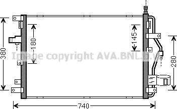 Ava Quality Cooling VO5158D - Kondensators, Gaisa kond. sistēma autodraugiem.lv