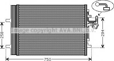 Ava Quality Cooling VO5161 - Kondensators, Gaisa kond. sistēma autodraugiem.lv