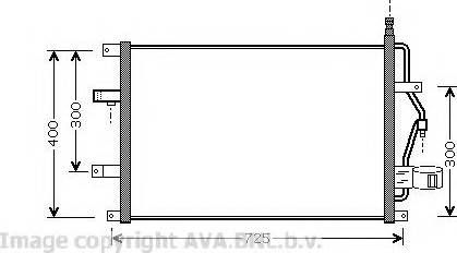 Ava Quality Cooling VO 5107 - Kondensators, Gaisa kond. sistēma autodraugiem.lv