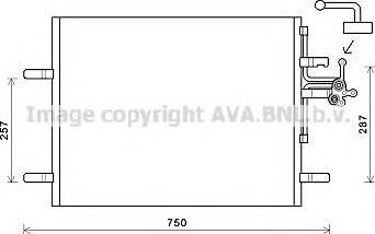 Ava Quality Cooling VO5180 - Kondensators, Gaisa kond. sistēma autodraugiem.lv
