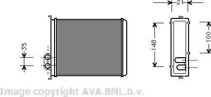 Ava Quality Cooling VO 6085 - Siltummainis, Salona apsilde autodraugiem.lv