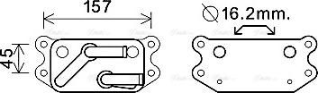 Ava Quality Cooling VO3159 - Eļļas radiators, Motoreļļa autodraugiem.lv