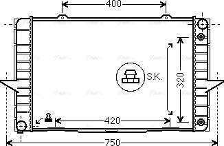 Ava Quality Cooling VO 2092 - Radiators, Motora dzesēšanas sistēma autodraugiem.lv