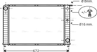 Ava Quality Cooling VO 2088 - Radiators, Motora dzesēšanas sistēma autodraugiem.lv