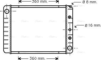 Ava Quality Cooling VO 2039 - Radiators, Motora dzesēšanas sistēma autodraugiem.lv