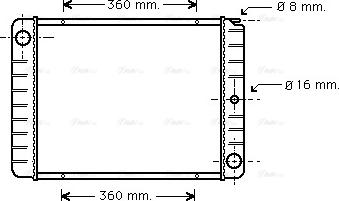 Ava Quality Cooling VO 2038 - Radiators, Motora dzesēšanas sistēma autodraugiem.lv