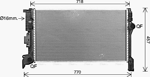 Ava Quality Cooling VO2304 - Radiators, Motora dzesēšanas sistēma autodraugiem.lv