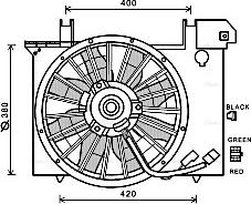 Ava Quality Cooling VO7512 - Ventilators, Motora dzesēšanas sistēma autodraugiem.lv