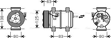 Ava Quality Cooling VOAK120 - Kompresors, Gaisa kond. sistēma autodraugiem.lv