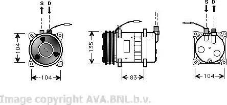 Ava Quality Cooling VO K052 - Kompresors, Gaisa kond. sistēma autodraugiem.lv