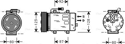 Ava Quality Cooling VO K029 - Kompresors, Gaisa kond. sistēma autodraugiem.lv