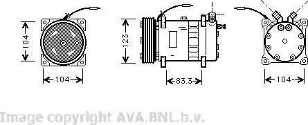 Ava Quality Cooling VO K102 - Kompresors, Gaisa kond. sistēma autodraugiem.lv