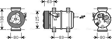 Ava Quality Cooling VO K120 - Kompresors, Gaisa kond. sistēma autodraugiem.lv