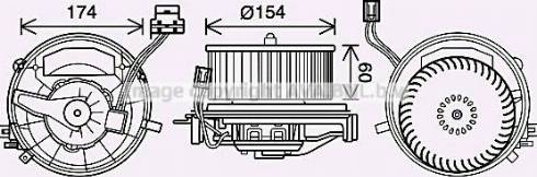 Ava Quality Cooling VW8399 - Elektromotors, Salona ventilācija autodraugiem.lv