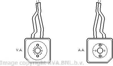 Ava Quality Cooling VW 3096 - Eļļas radiators, Motoreļļa autodraugiem.lv