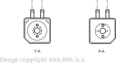 Ava Quality Cooling VW 3086 - Eļļas radiators, Motoreļļa autodraugiem.lv