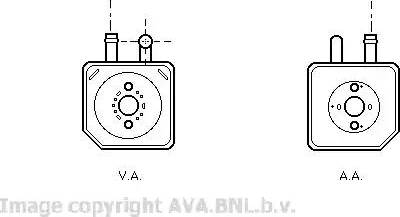 Ava Quality Cooling VW 3082 - Eļļas radiators, Motoreļļa autodraugiem.lv