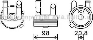 Ava Quality Cooling VW3396 - Eļļas radiators, Automātiskā pārnesumkārba autodraugiem.lv