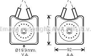 Ava Quality Cooling VW3215 - Eļļas radiators, Motoreļļa autodraugiem.lv