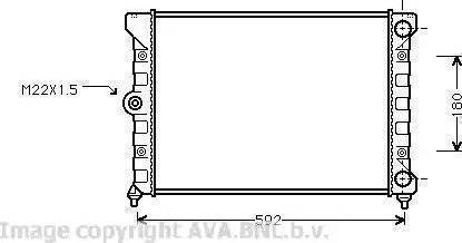 Ava Quality Cooling VW 2099 - Radiators, Motora dzesēšanas sistēma autodraugiem.lv