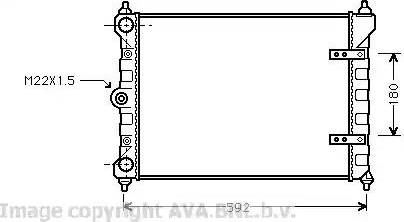 Ava Quality Cooling VW 2095 - Radiators, Motora dzesēšanas sistēma autodraugiem.lv