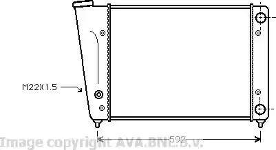 Ava Quality Cooling VW 2059 - Radiators, Motora dzesēšanas sistēma autodraugiem.lv