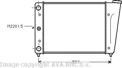 Ava Quality Cooling VW 2056 - Radiators, Motora dzesēšanas sistēma autodraugiem.lv