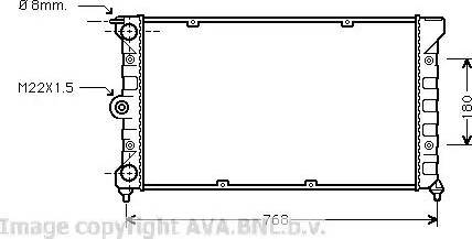 Ava Quality Cooling VW 2080 - Radiators, Motora dzesēšanas sistēma autodraugiem.lv