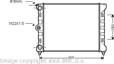 Ava Quality Cooling VW 2039 - Radiators, Motora dzesēšanas sistēma autodraugiem.lv