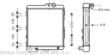 Ava Quality Cooling VW 2035 - Radiators, Motora dzesēšanas sistēma autodraugiem.lv