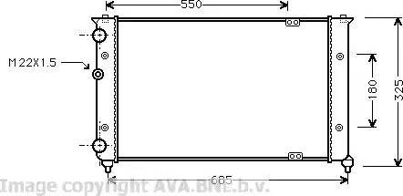 Ava Quality Cooling VW 2156 - Radiators, Motora dzesēšanas sistēma autodraugiem.lv