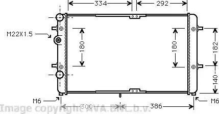 Ava Quality Cooling VW 2180 - Radiators, Motora dzesēšanas sistēma autodraugiem.lv