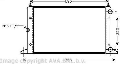 Ava Quality Cooling VW 2134 - Radiators, Motora dzesēšanas sistēma autodraugiem.lv