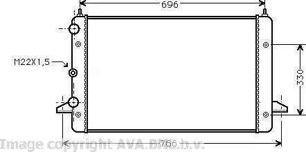 Ava Quality Cooling VW 2135 - Radiators, Motora dzesēšanas sistēma autodraugiem.lv