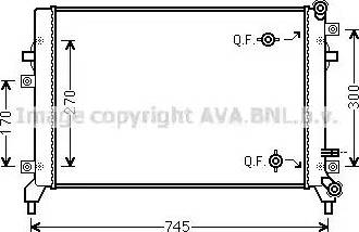 Ava Quality Cooling VW 2295 - Radiators, Motora dzesēšanas sistēma autodraugiem.lv