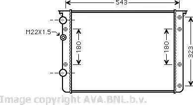 Ava Quality Cooling VW 2260 - Radiators, Motora dzesēšanas sistēma autodraugiem.lv