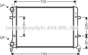 Ava Quality Cooling VW 2204 - Radiators, Motora dzesēšanas sistēma autodraugiem.lv