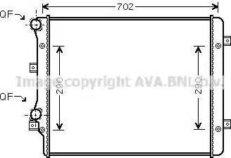 Ava Quality Cooling VW 2207 - Radiators, Motora dzesēšanas sistēma autodraugiem.lv