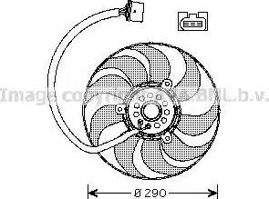 Ava Quality Cooling VW 7522 - Ventilators, Motora dzesēšanas sistēma autodraugiem.lv