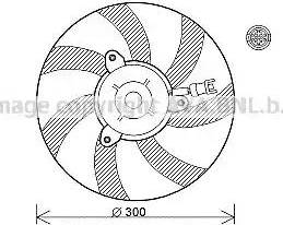 Ava Quality Cooling VW7527 - Ventilators, Motora dzesēšanas sistēma autodraugiem.lv