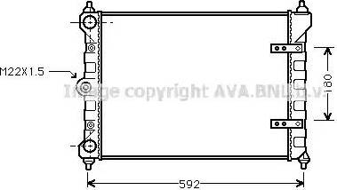 Ava Quality Cooling VWA2095 - Radiators, Motora dzesēšanas sistēma autodraugiem.lv