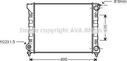 Ava Quality Cooling VWA2047 - Radiators, Motora dzesēšanas sistēma autodraugiem.lv