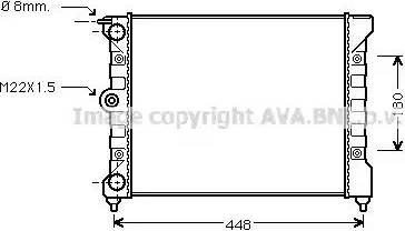 Ava Quality Cooling VWA2038 - Radiators, Motora dzesēšanas sistēma autodraugiem.lv