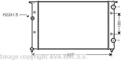 Ava Quality Cooling VWA2102 - Radiators, Motora dzesēšanas sistēma autodraugiem.lv