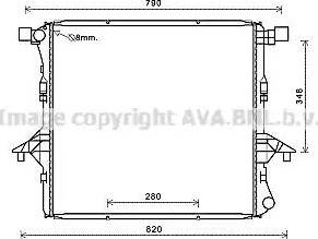 Ava Quality Cooling VWA2363 - Radiators, Motora dzesēšanas sistēma autodraugiem.lv