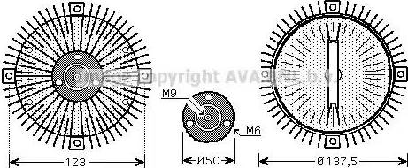 Ava Quality Cooling VW C273 - Sajūgs, Radiatora ventilators autodraugiem.lv