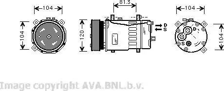 Ava Quality Cooling VW K049 - Kompresors, Gaisa kond. sistēma autodraugiem.lv