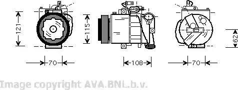 Ava Quality Cooling VW K064 - Kompresors, Gaisa kond. sistēma autodraugiem.lv