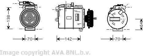 Ava Quality Cooling VWK087 - Kompresors, Gaisa kond. sistēma autodraugiem.lv